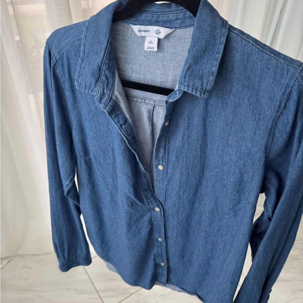 Old Navy Classic Blue Denim Shirt